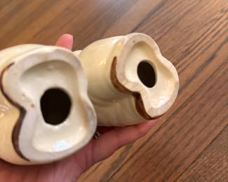 Vintage Shawnee Pottery Smiley Pig Salt & Pepper Shakers. Photo 2 of 2.