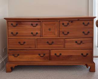 Plunkett Furniture 8-Drawer Bureau. Measures 62" W x 19" D x 37" H. Photo 1 of 2.