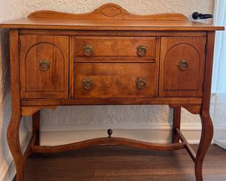 Vintage Cherry Sideboard / Small Buffet. Measures 42" W x 17" D x 35" H. Photo 1 of 5.