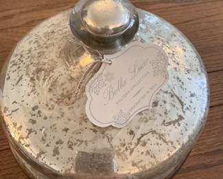 Mercury Glass Lidded Jar. Photo 2 of 3.