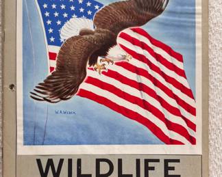 1943 Wildlife Conservation Stamp Album Complete with Stamps.