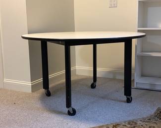 Vintage Knoll-Style Table on Casters. Photo 1 of 4. 