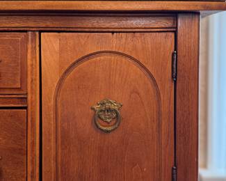 Vintage Cherry Sideboard / Small Buffet. Measures 42" W x 17" D x 35" H. Photo 3 of 5.