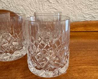 Set of 8 Cut Crystal Double Old Fashioned Glasses. Photo 2 of 2.