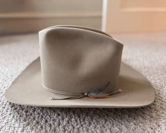 Leather Cowboy Hat. Photo 1 of 2.
