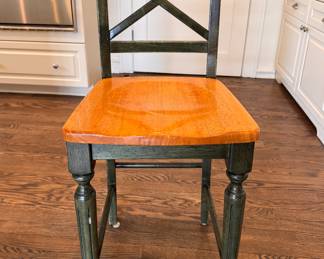 Set of 4 Pier 1 Torrence Lattice Back Counter Stools. Each Measures 17" W x 17" D with 24" Seat Height. Photo 1 of 3.