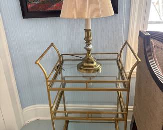 1 of 3 Glass Top Beverage Carts