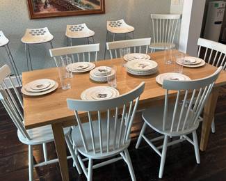 VERMONT FARM TABLE & 8 Chairs