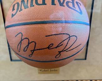 Signed Michael Jordan Basketball