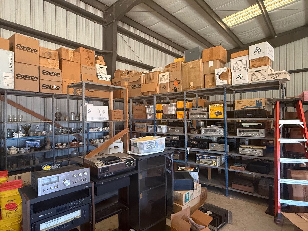 McIntosh Tube Amplifiers and equipment, hundred of TUBES , Pioneer Audio/sound equipment, Sansui Audio/sound equipment, MPX Tuner, graphic equalizer and turntable, The Fisher 220, Kenwood equipment and stereo tuner, Cassette players, 8 track players, VCR,  JVC audio equipment, Denon DP-300F , TEAC,  Motorola radios and Audio equipment,  Zenith,  Sanyo, Yamaha , United Audio, Polk Audio Speakers (NIB) Marantz sterophonic tuner ..... to name a few!!!! 