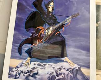Under an Eldritch Sky signed print -by Paul Kirby - Discworld series 