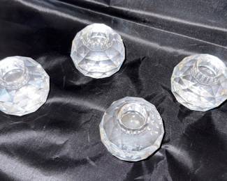 SWAROVSKI CANDLE STICK HOLDERS 