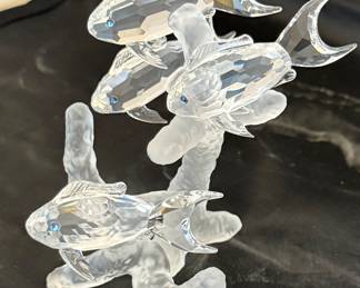 Swarovski fish- school of fish