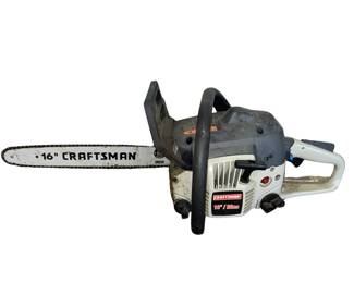 16" Craftsman Chain Saw Gas Powered Has Compression