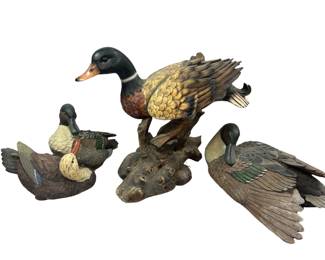 Duck Figures Hunting Resin Mallards Drakes
