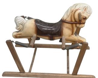 Vintage Bouncy Horse Springs + Older Desk Table Activity Seat