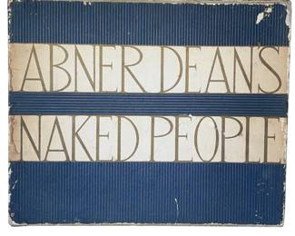 Vintage Abner Dean's Naked People Book Slipcase New Yorker Magazine Cartoons