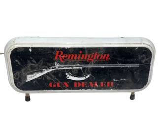 Remington Firearms Gun Dealer 10" Window Sign Lamp Lighted