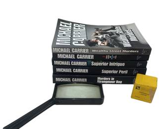 Michael Carrier Murder on 123 + Magnifying Glass Loupe