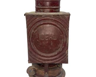 Ideal No 1 Pressed Tin Railroad Finger Metal Kerosene Lamp