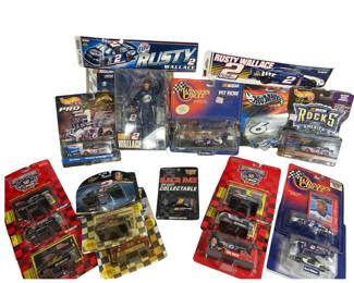Hot Wheels NASCAR Collectable Cars + Mark Martin Rusty Wallace