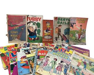 Older Comic Books Average to Poor Condition for Crafts or a Fun Afternoon of Reading