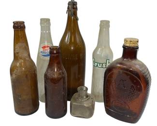 Antique Vintage Bottles Easy Wires Swing