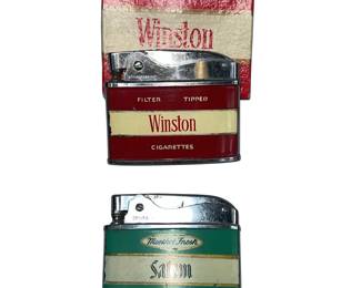 Cigarette Advertising Lighters SALEM & WINSTON Japan Box