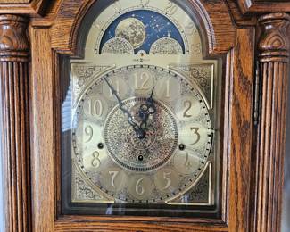 close up of grandfather clock