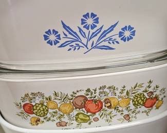 Pyrex and Corning ware
