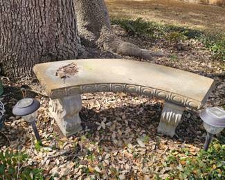 concrete bench
