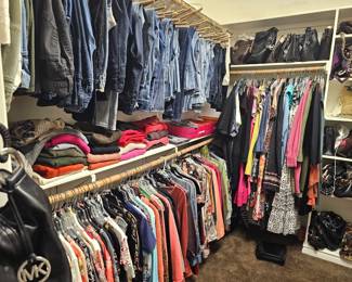 Teaser view into one of 3 closets