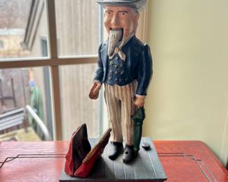 Cast Iron Mechanical Uncle Sam Bank~ $50.00