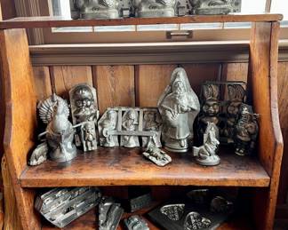 Fabulous collection of antique chocolate or ice cream molds~