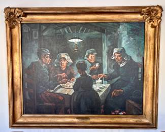 Amazing reproduction of “The Potato Eaters” By. Bob Whitesitt local artist