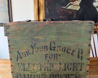 Antique Grocery Advertising Wooden Egg Carrier Crate~ $195.00