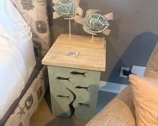 2 Crestview Seafoam Accent Tables Aquarium