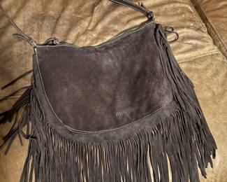 Miu Miu suede purse