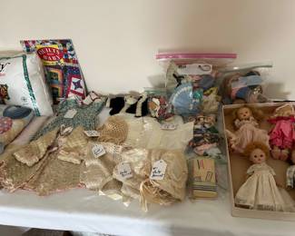 Doll Clothes, Infant Bonnets