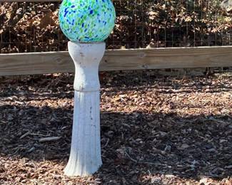 Garden Globe on Pedestal