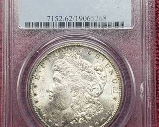 1884-CC Morgan Silver Dollar PCGS MS62