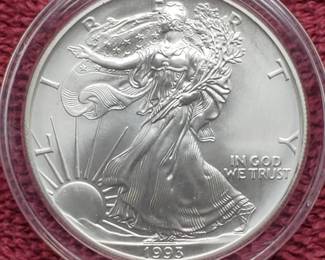 1993 American Silver Eagle in Airtite
