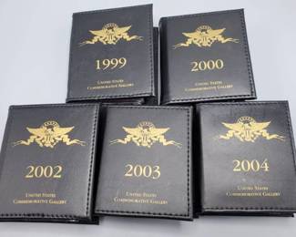 5 Booklets of Washington State Quarters Year Sets--5 Coins in Each--25 Coins Total