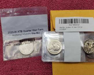2020-W ATB Weir Farm Quarter & 8-Quarters "Late 70's Set" All BU--9 Coins in All