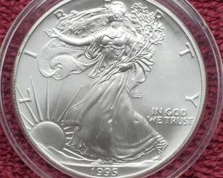 1995 American Silver Eagle in Airtite