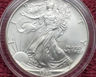 1994 American Silver Eagle in Airtite