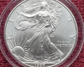 1997 American Silver Eagle in Airtite
