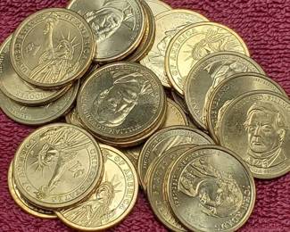 25 Presidential Dollars--Most Uncirculated