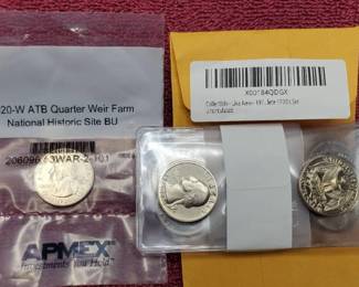 2020-W ATB Weir Farm Quarter & 8-Quarters "Late 70's Set" All BU--9 Coins in All