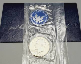 Eisenhower "Ike" Dollar--Blue Label--40% Silver